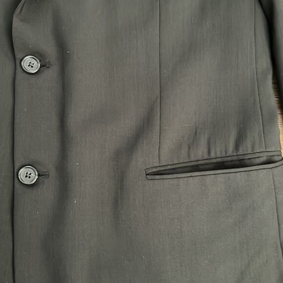 Joseph & Feiss Mens Black‎ 100% Classic Worsted Wool Blazer/Sports Coat Size 44R - Picture 4 of 14